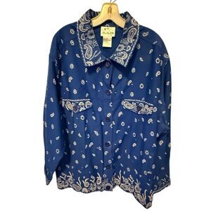 The Quacker Factory Blue Beaded Jacket